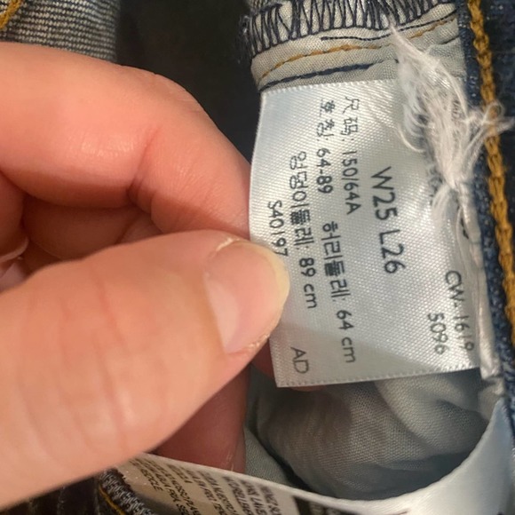 Levi’s Wedgie Icon Fit Raw Hem Jeans size 25 - Picture 7 of 8